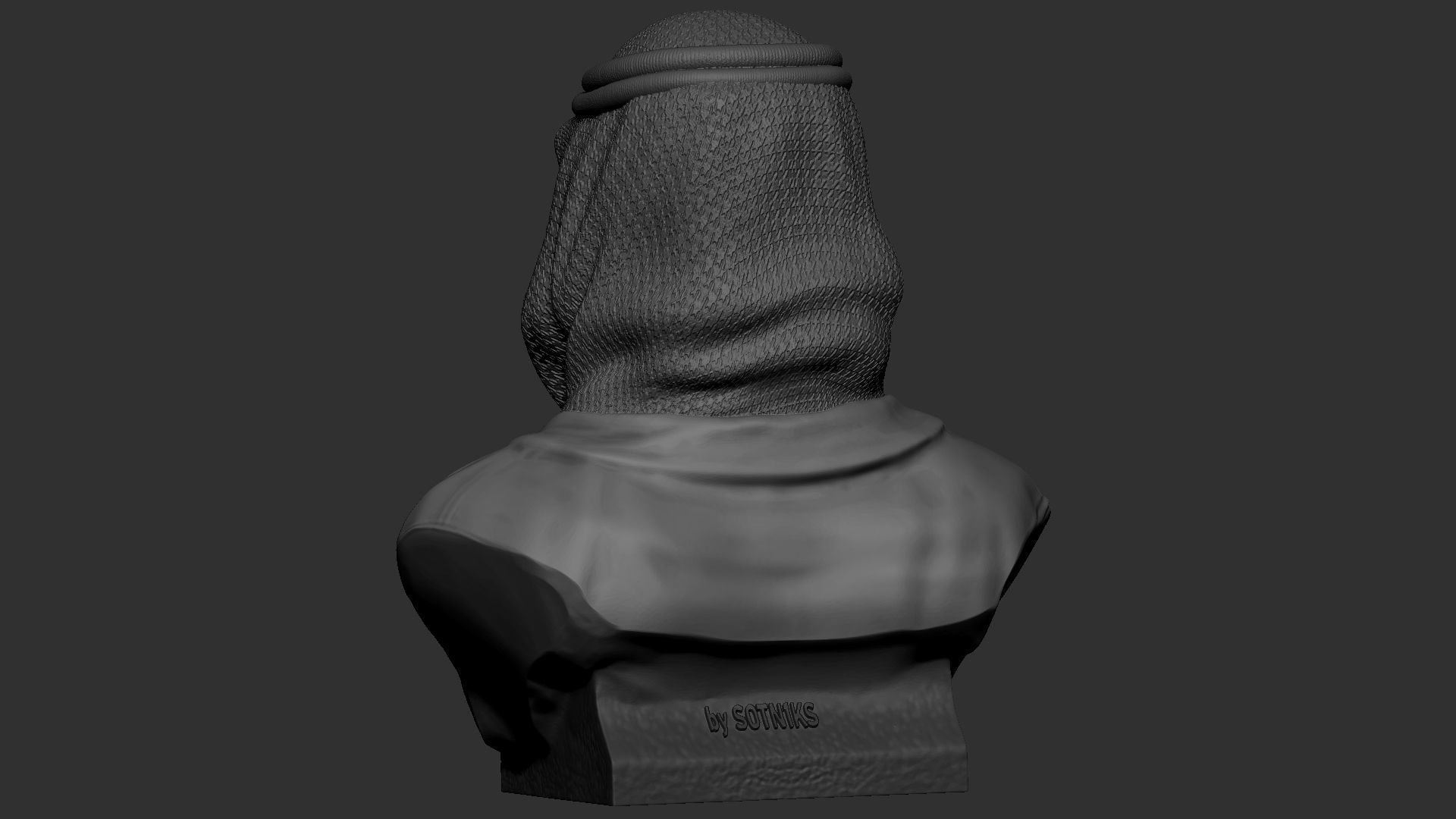 Mohammed bin Salman 3D print model_14