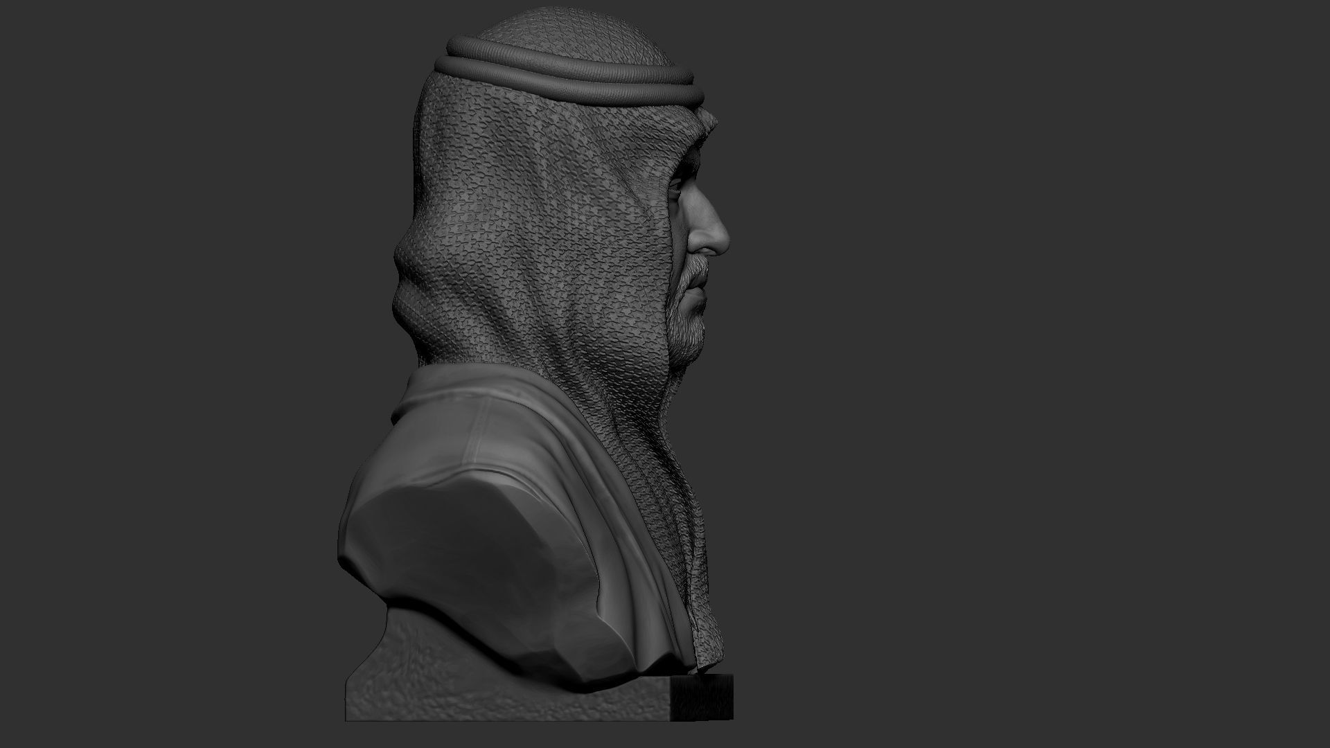 Mohammed bin Salman 3D print model_29