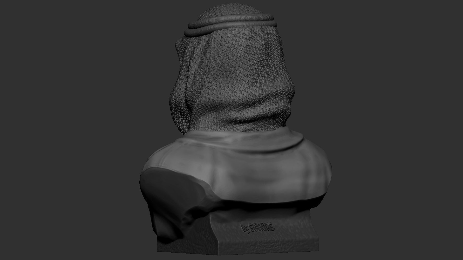 Mohammed bin Salman 3D print model_12