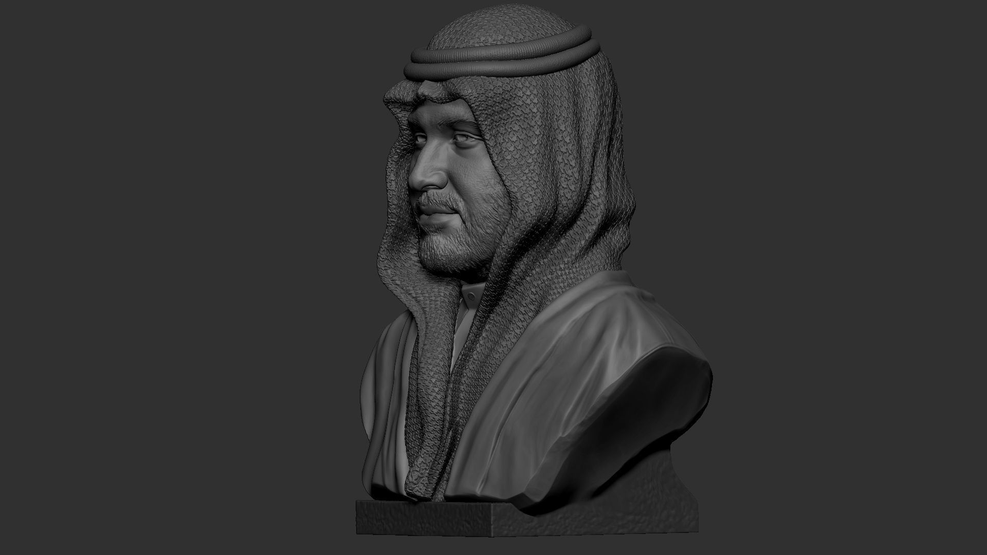 Mohammed bin Salman 3D print model_49