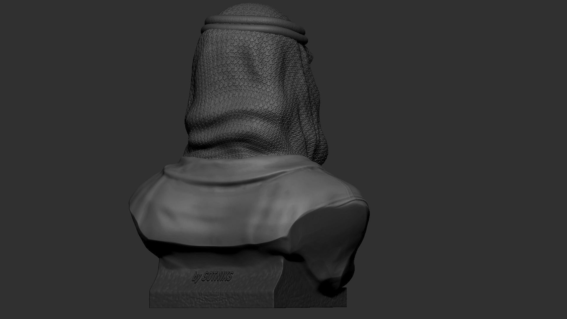 Mohammed bin Salman 3D print model_21