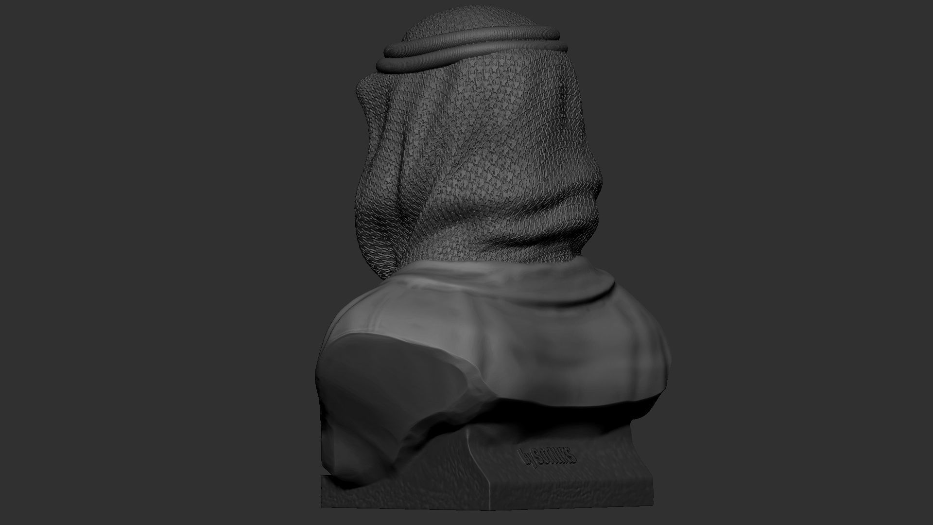 Mohammed bin Salman 3D print model_11