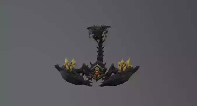 Dark Scorpio Low-poly 3D model