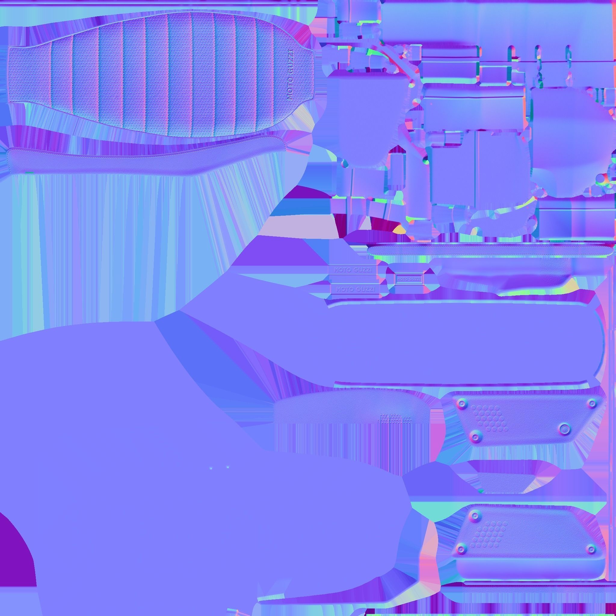 MOTTO Guzzi Low-poly 3D model_28