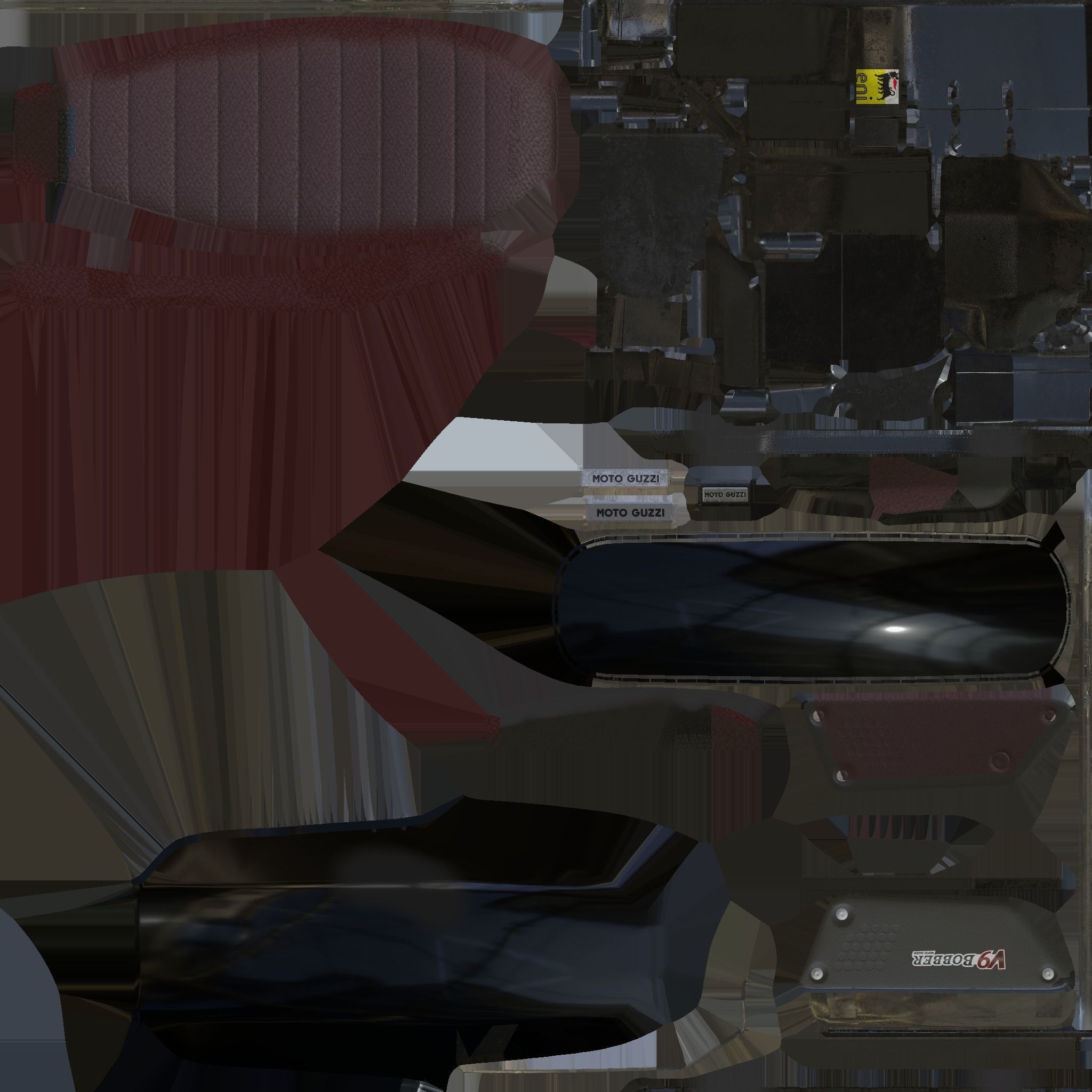 MOTTO Guzzi Low-poly 3D model_26