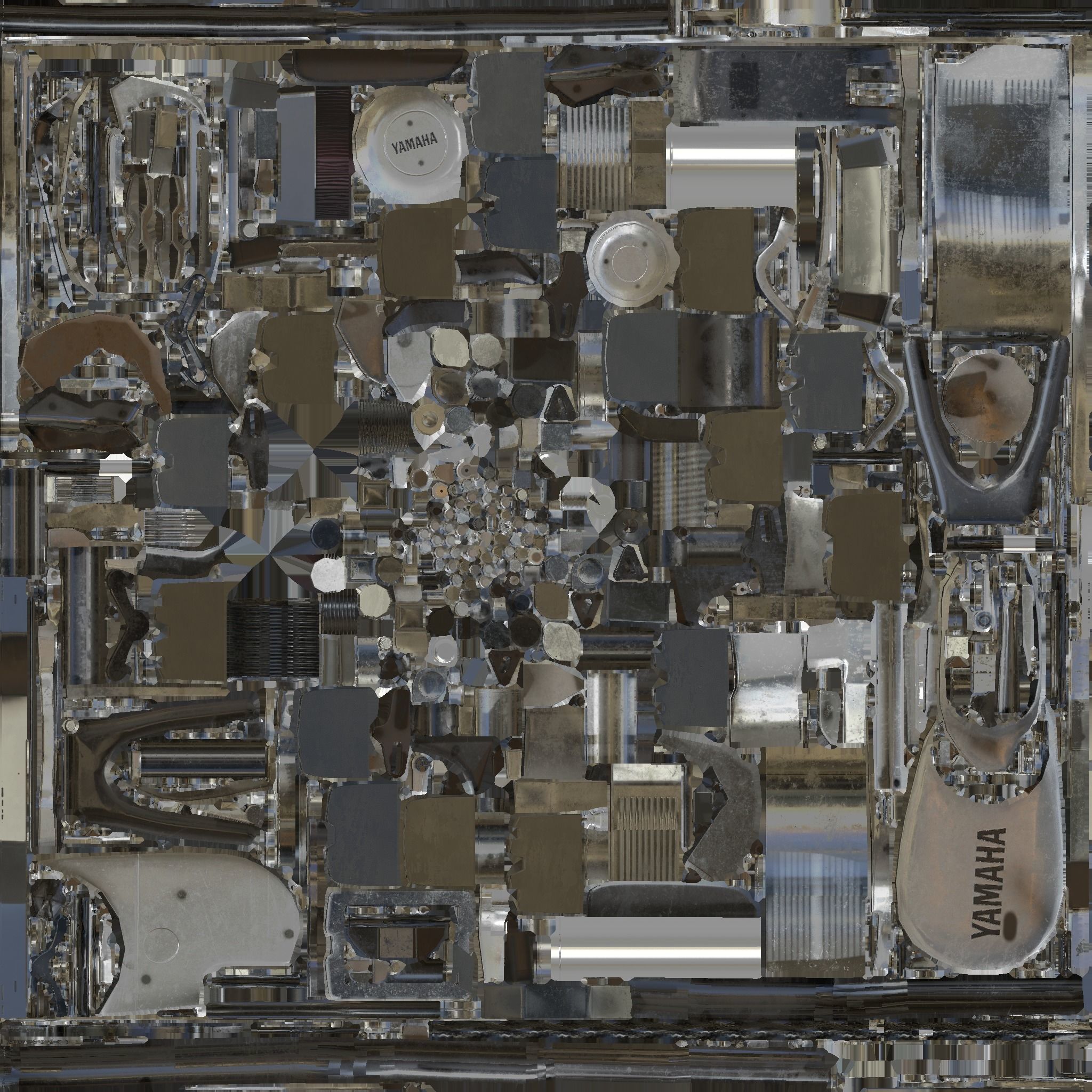 MOTTO Guzzi Low-poly 3D model_29