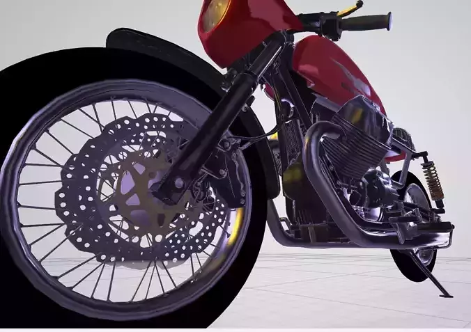 MOTTO Guzzi Low-poly 3D model