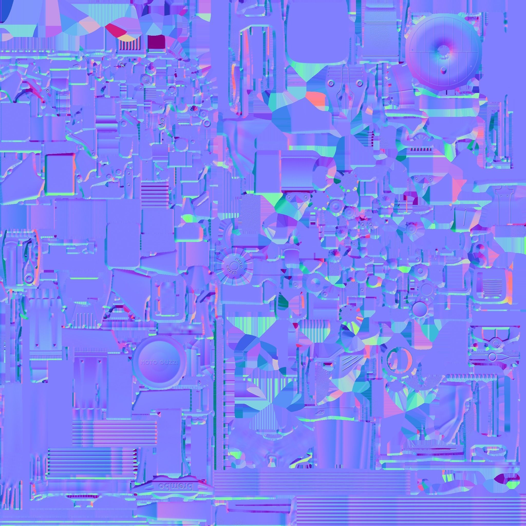 MOTTO Guzzi Low-poly 3D model_21