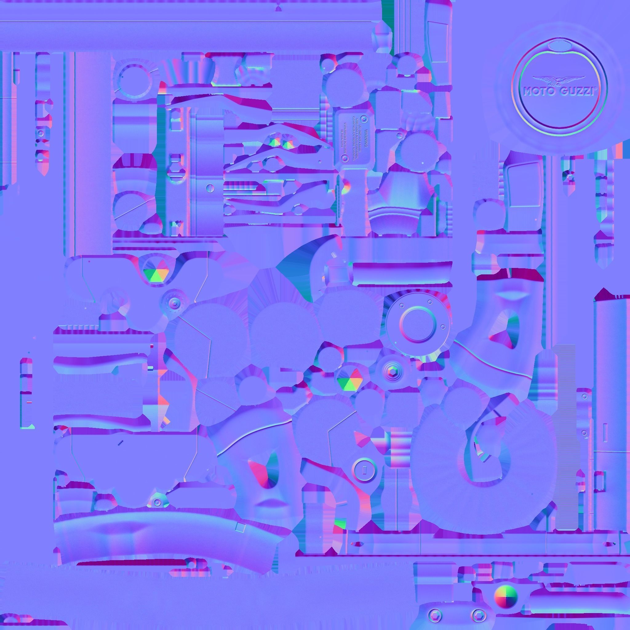 MOTTO Guzzi Low-poly 3D model_31