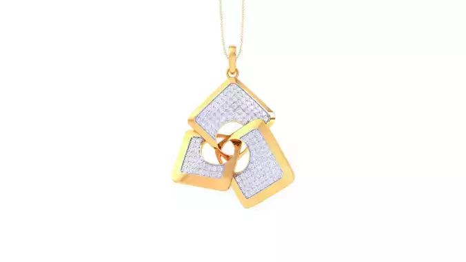 Women Pendant 3dm STL OBJ FBX Renders Details 3D print model