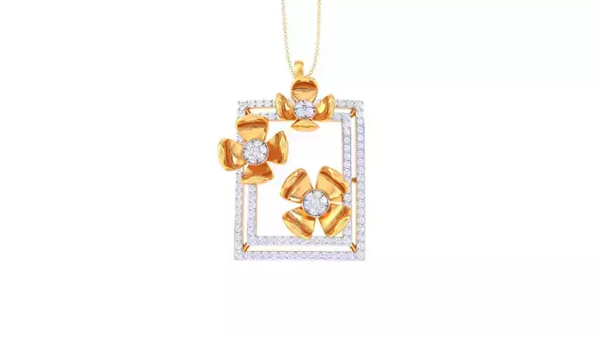 Women Pendant 3dm STL OBJ FBX Renders Details