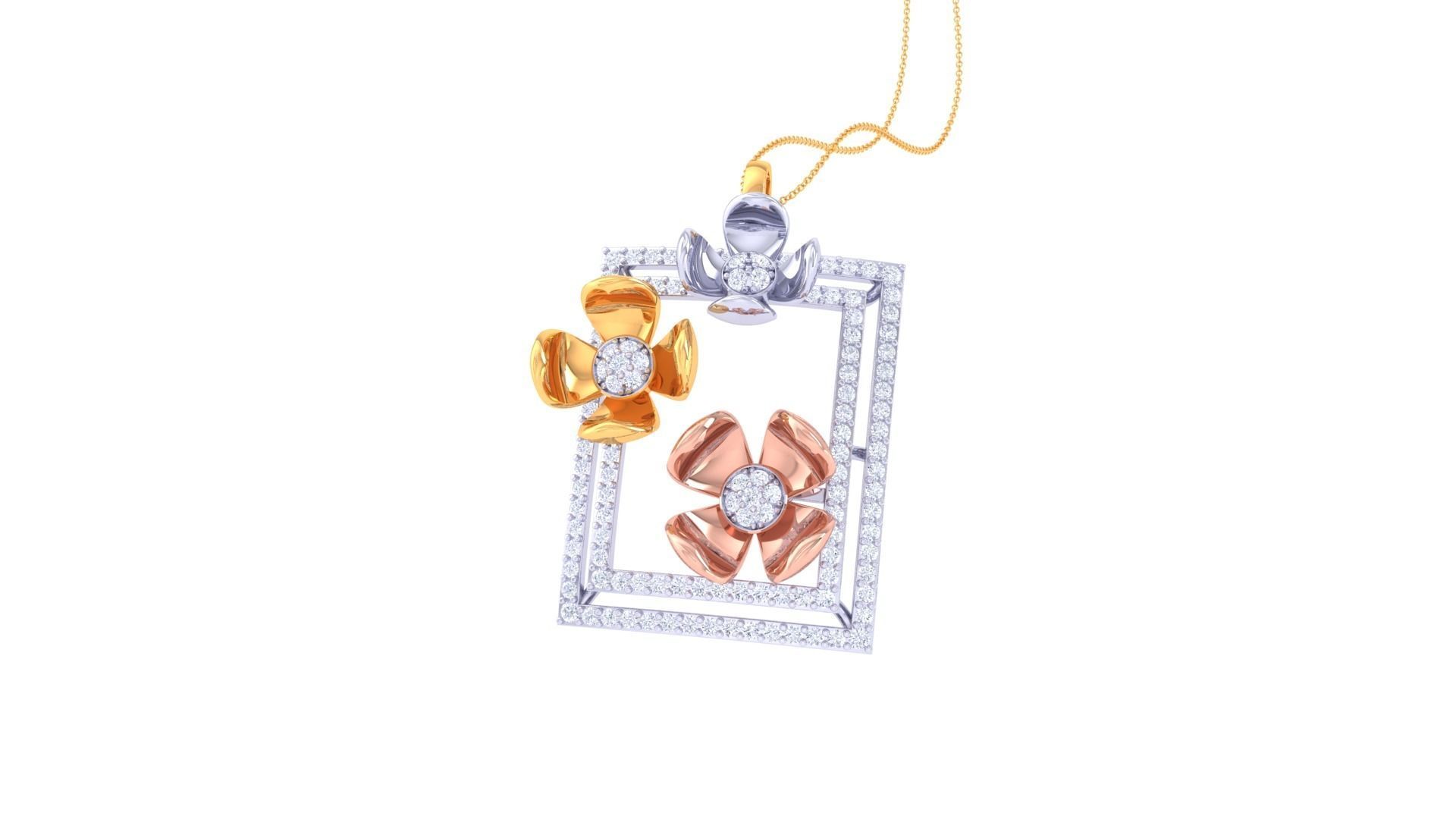 Women Pendant 3dm STL OBJ FBX Renders Details 3D print model_1