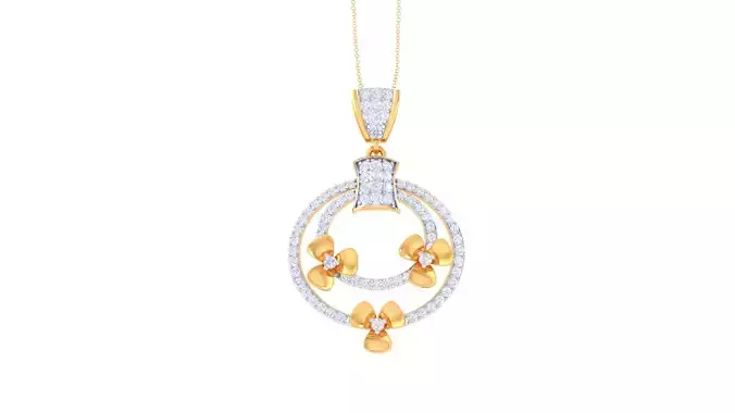 Women Pendant 3dm STL OBJ FBX Renders Details