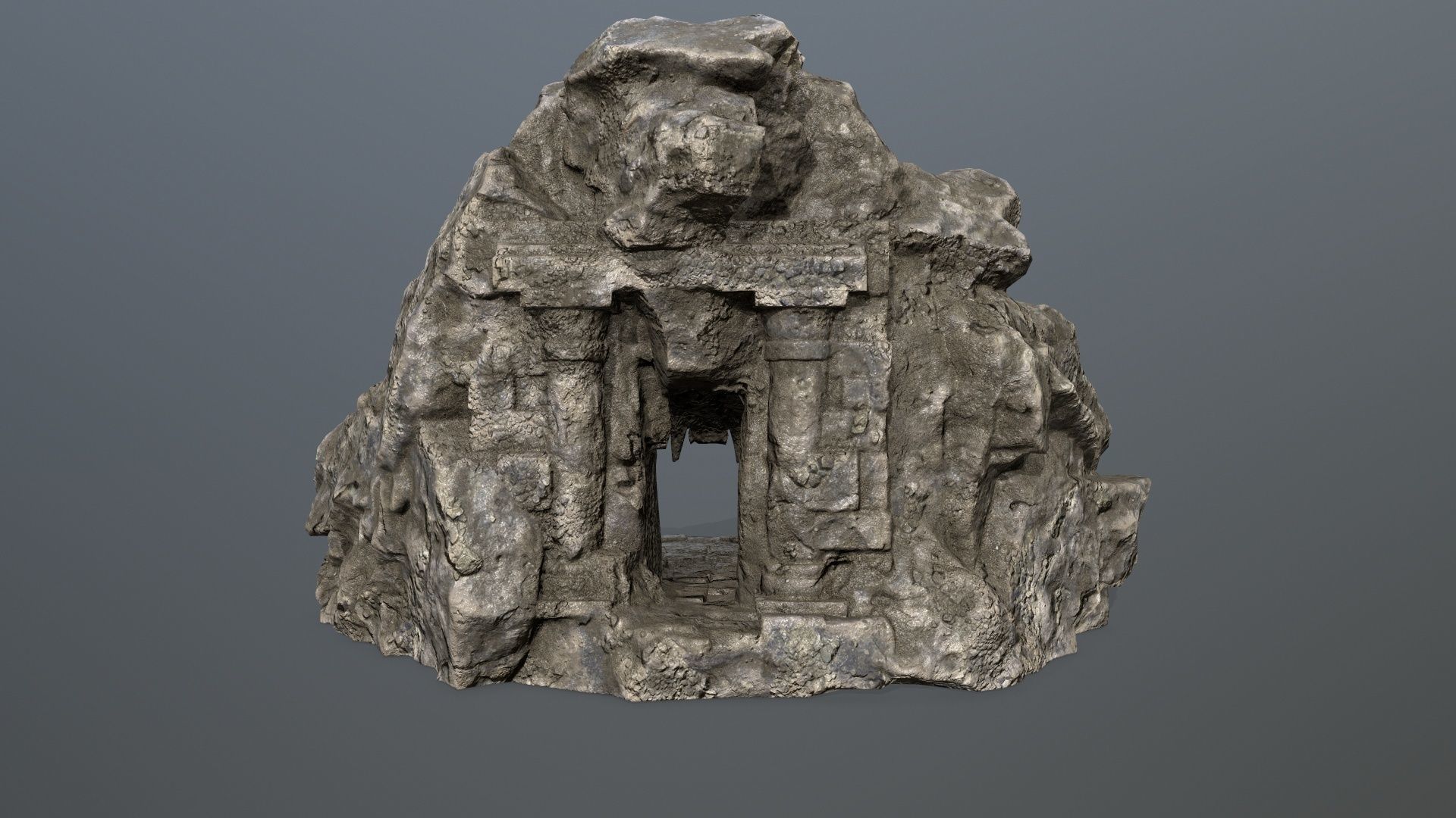 Skull Gate 13 Low-poly 3D model_6