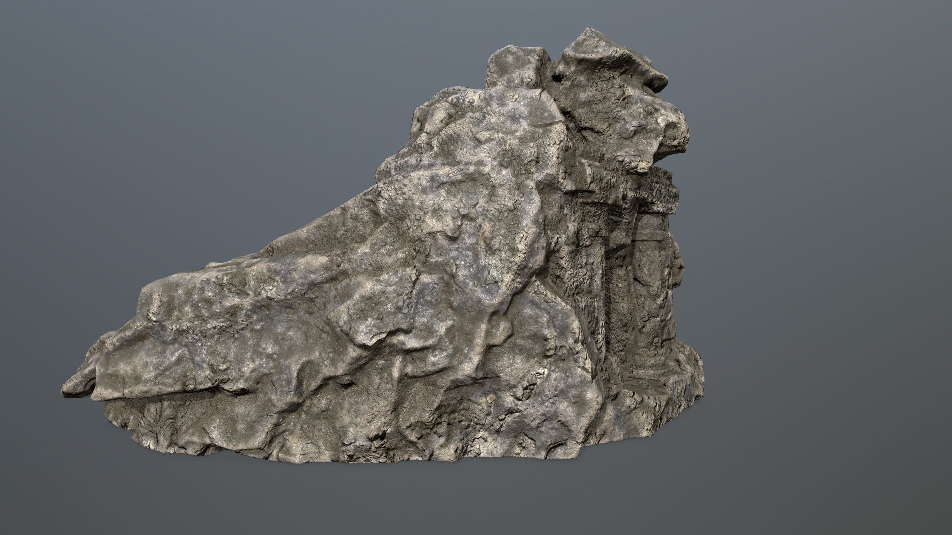 Skull Gate 13 Low-poly 3D model_7