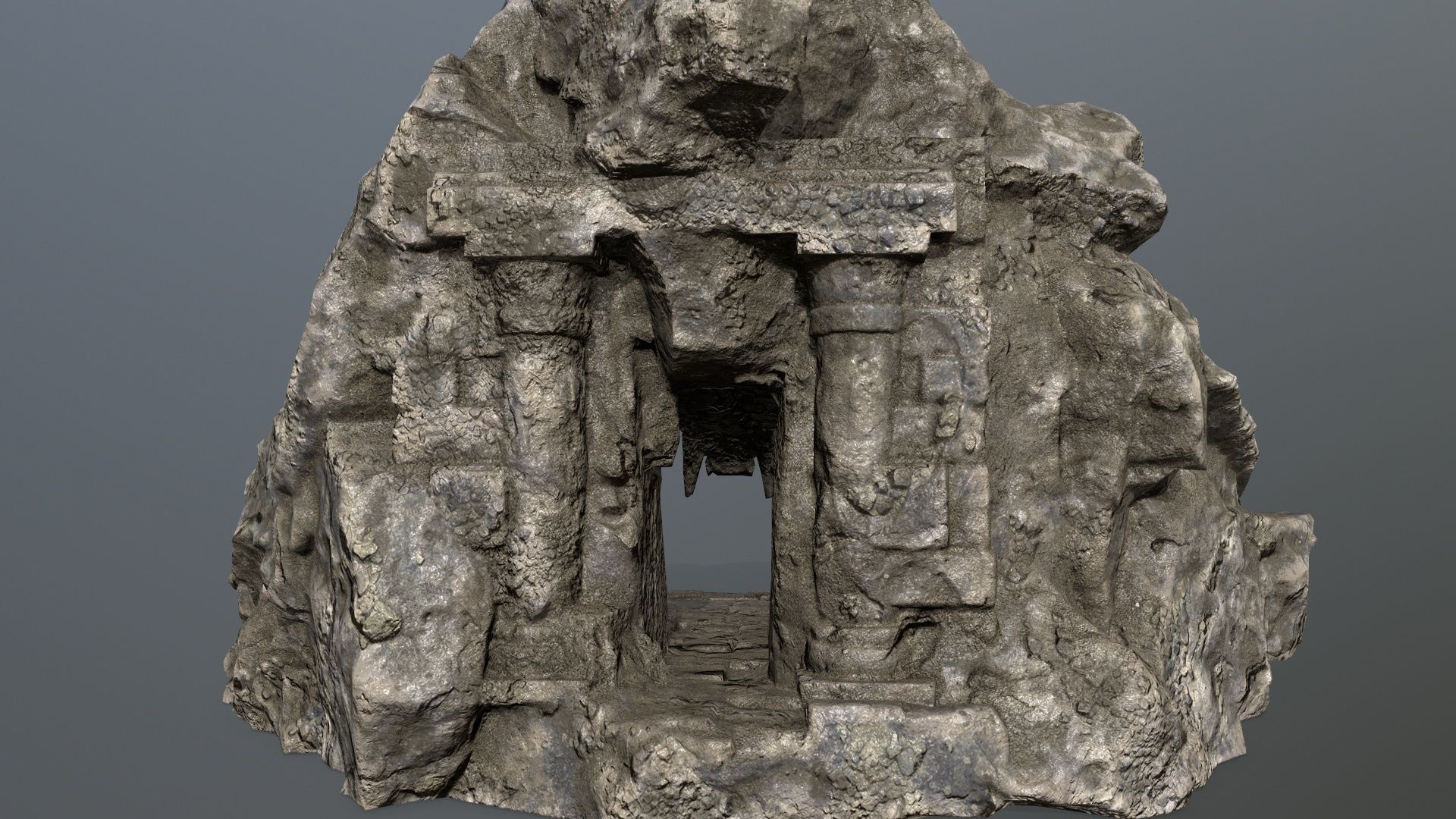 Skull Gate 13 Low-poly 3D model_13