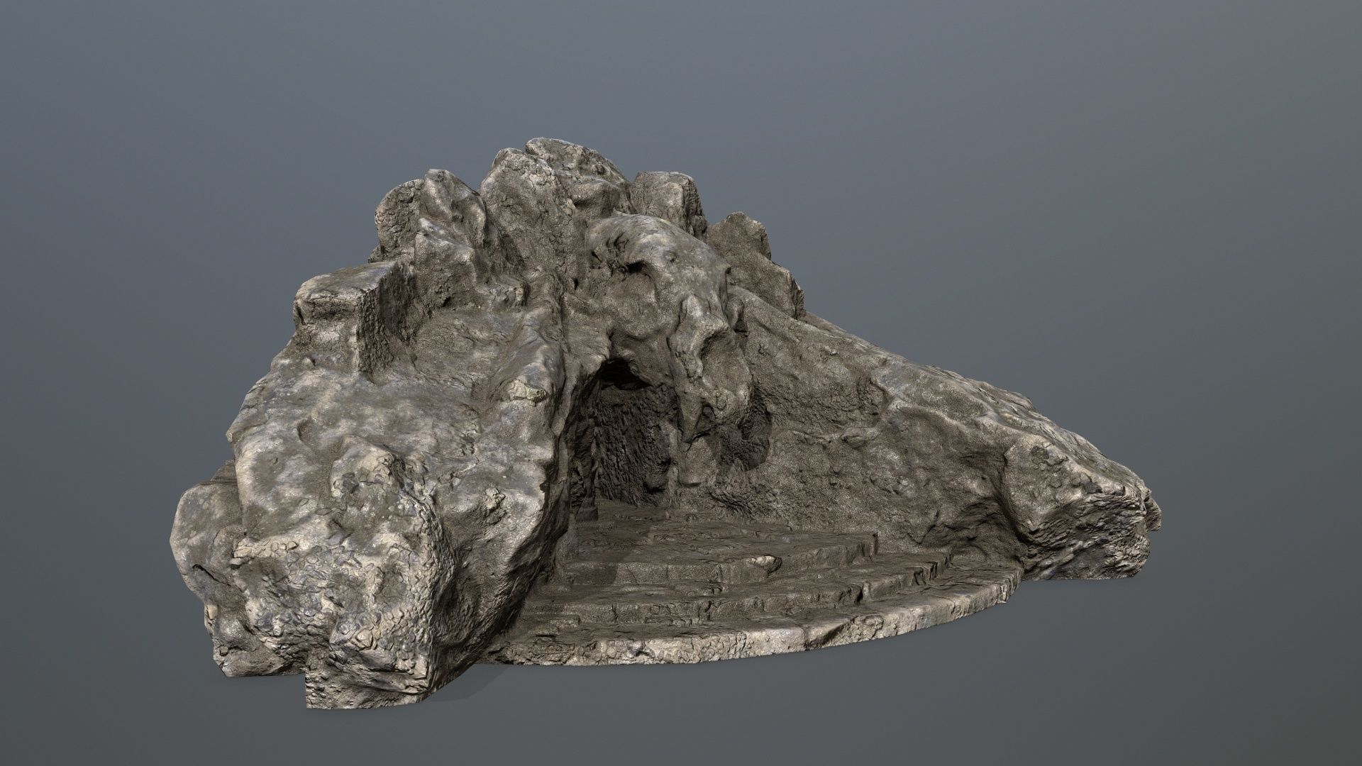 Skull Gate 13 Low-poly 3D model_2