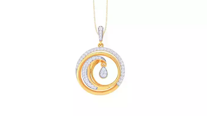 Women Pendant 3dm STL OBJ FBX Renders Details