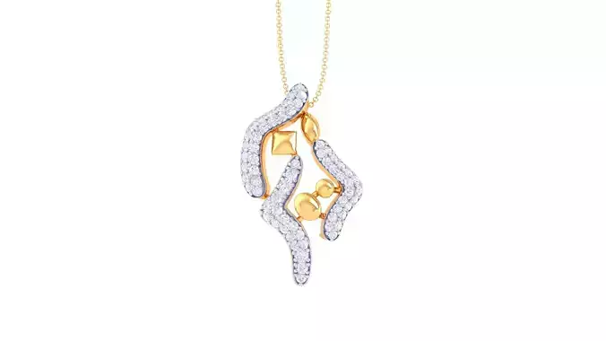 Women Pendant 3dm STL OBJ FBX Renders Details