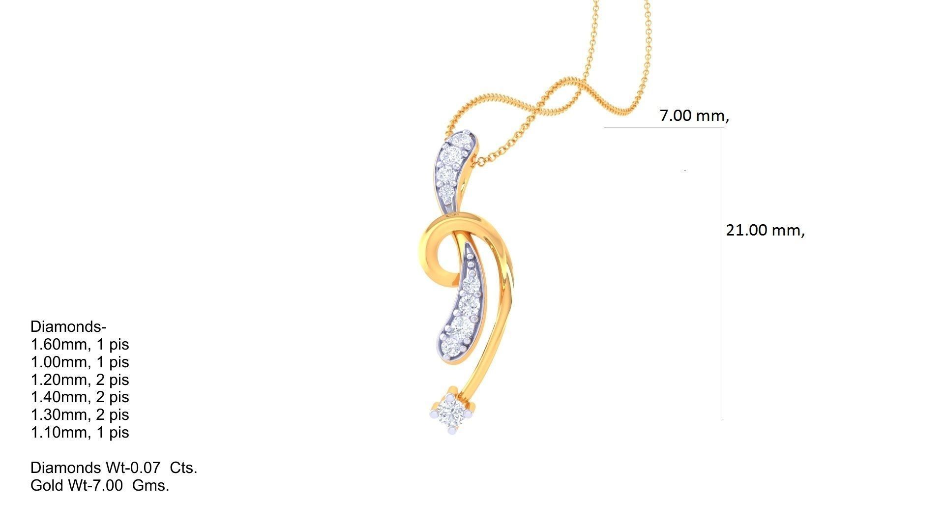 Women Pendant 3dm STL OBJ FBX Renders Details 3D print model_2