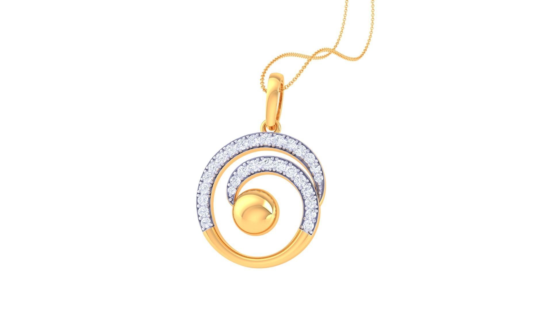 Women Pendant 3dm STL OBJ FBX Renders Details 3D print model_3