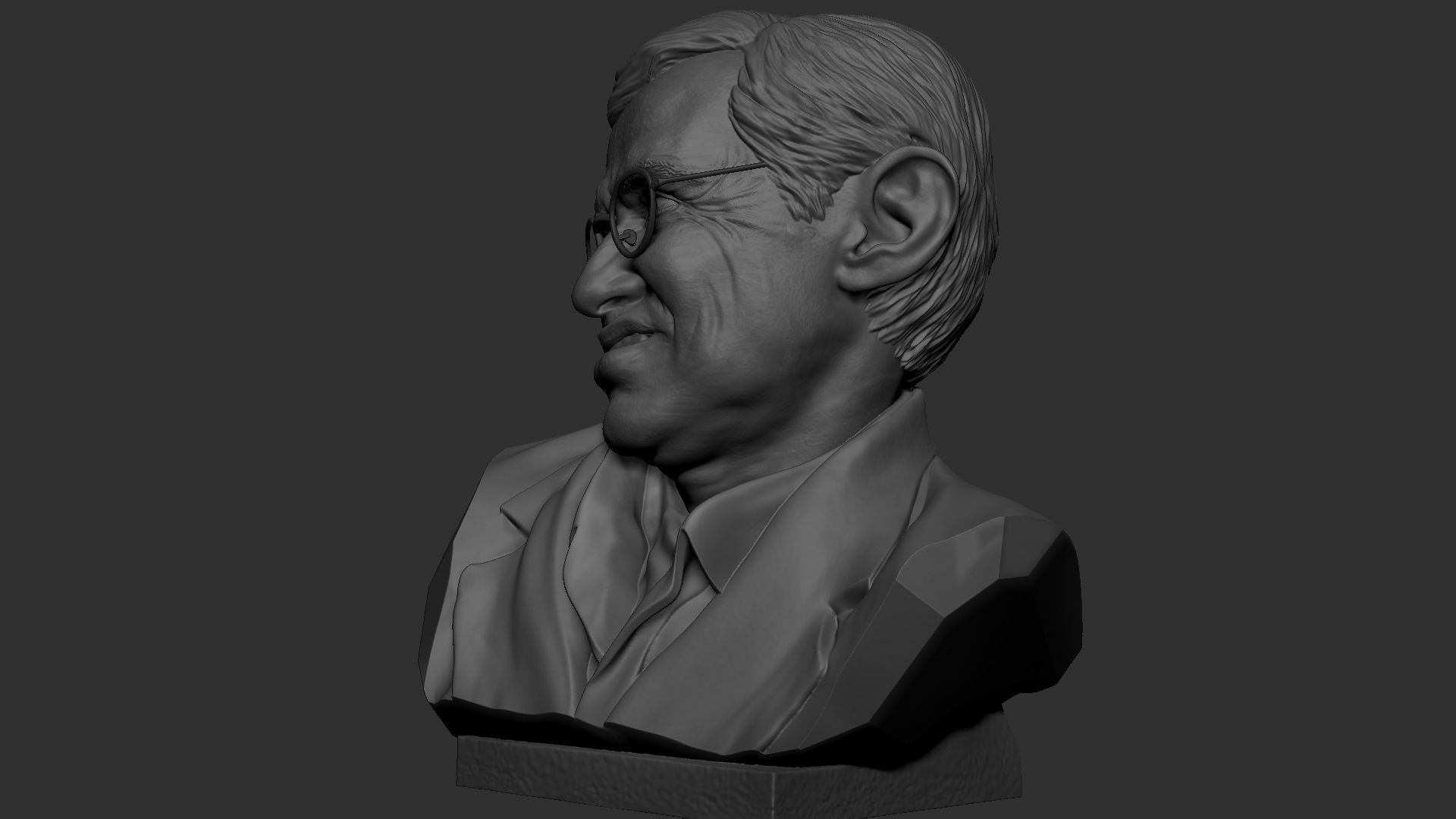 Stephen Hawking 3D print model_42