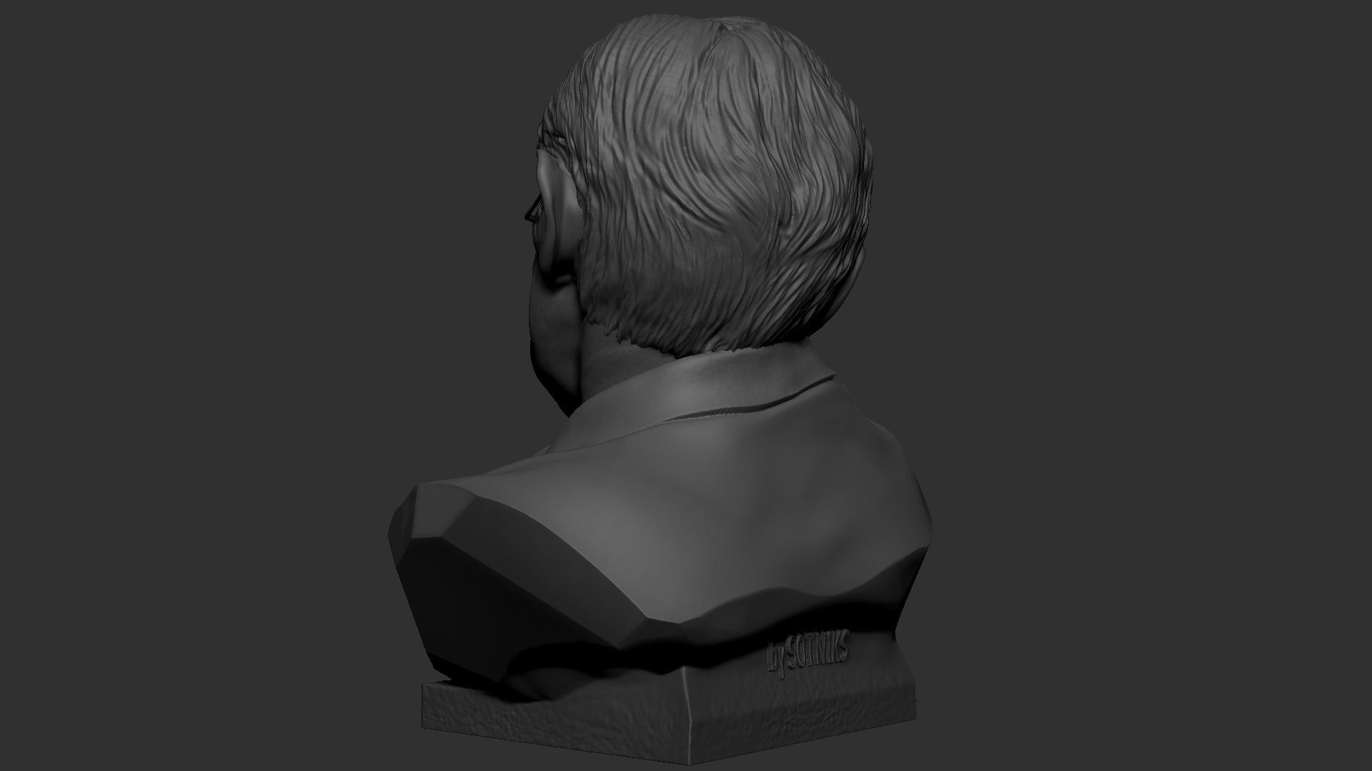 Stephen Hawking 3D print model_12