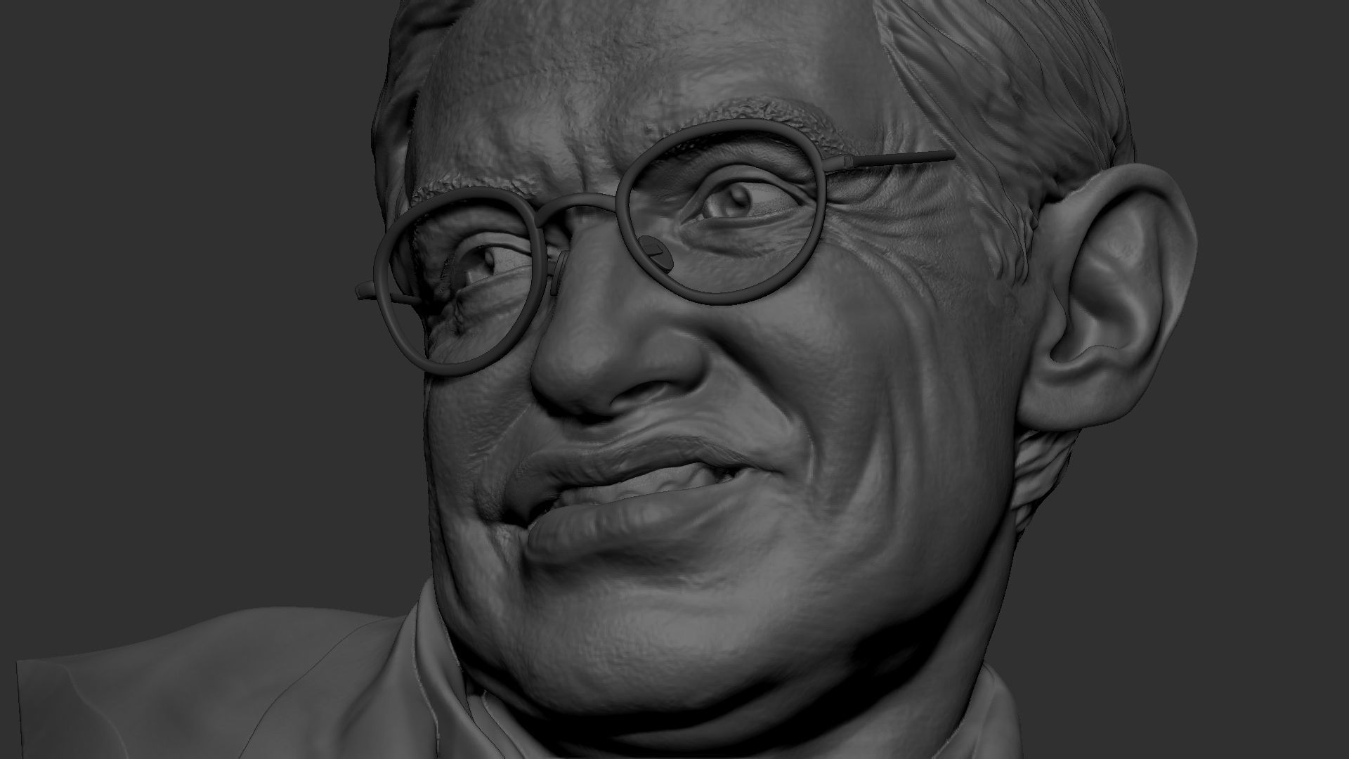 Stephen Hawking 3D print model_36