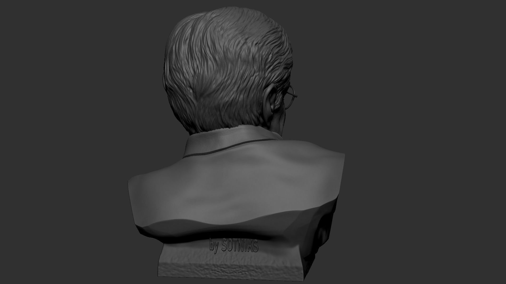 Stephen Hawking 3D print model_19