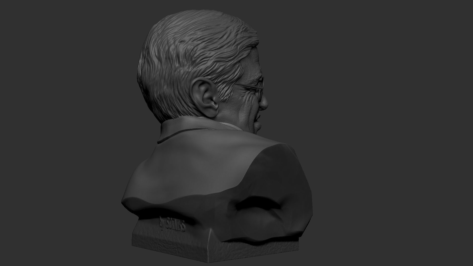 Stephen Hawking 3D print model_22