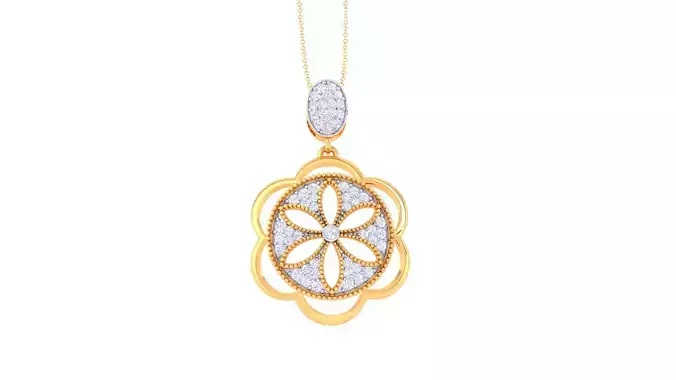 Women Pendant 3dm STL OBJ FBX Renders Details
