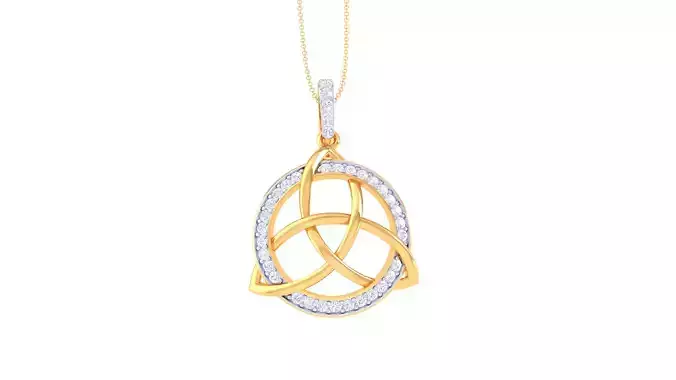 Women Pendant 3dm STL OBJ FBX Renders Details