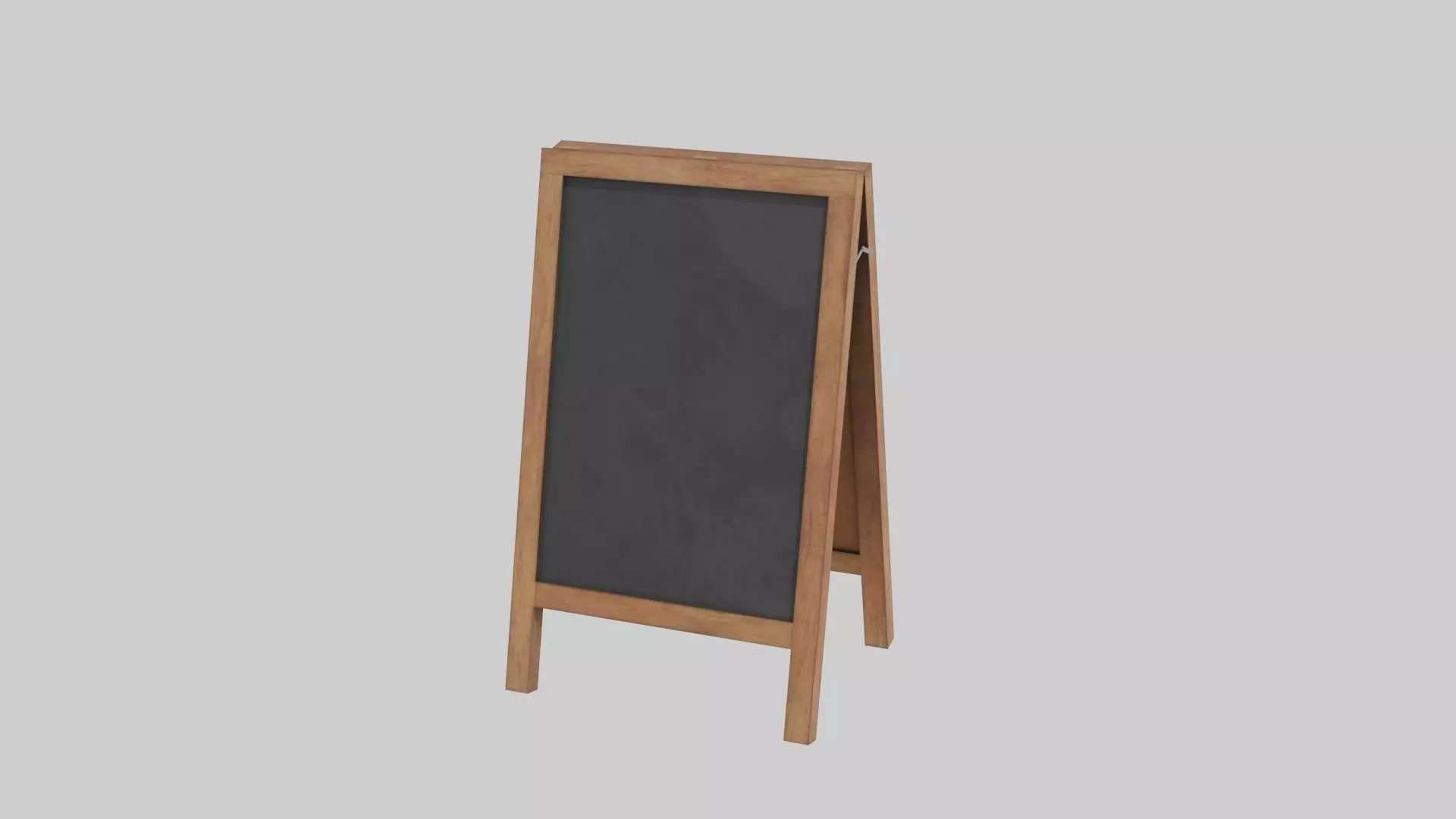 Standing chalkboard 3D model_0