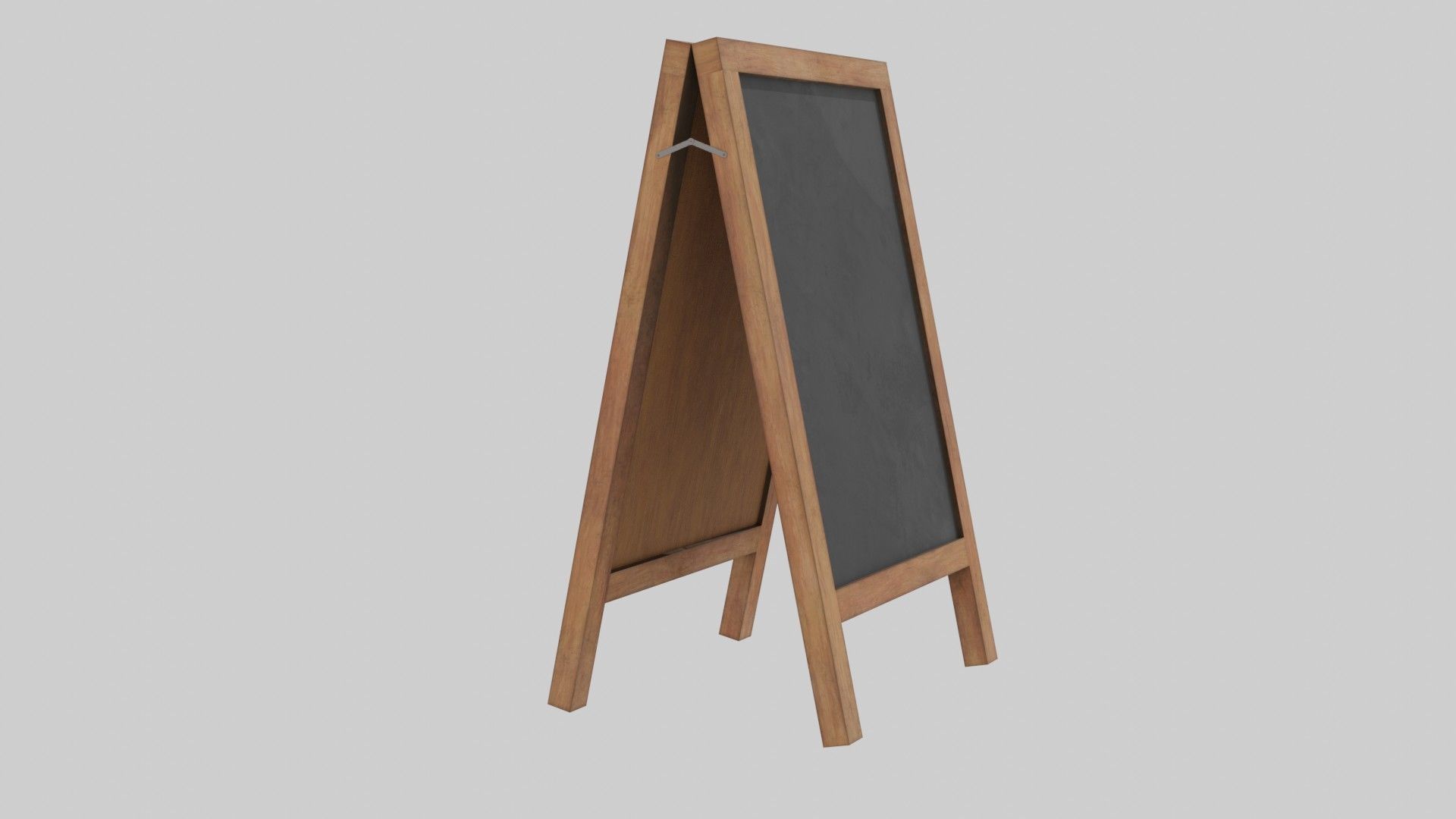Standing chalkboard 3D model_2
