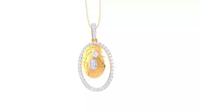 Women Pendant 3dm STL OBJ FBX Renders Details