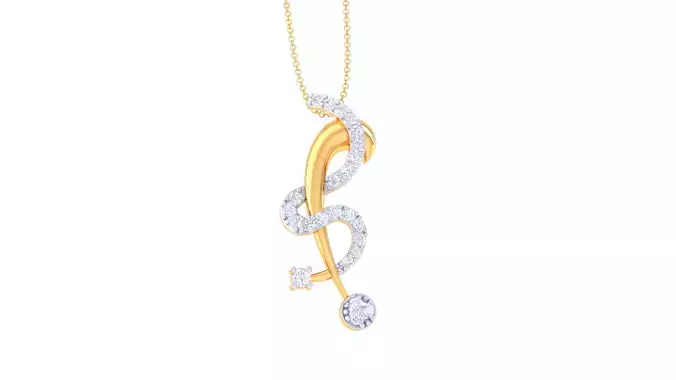 Women Pendant 3dm STL OBJ FBX Renders Details