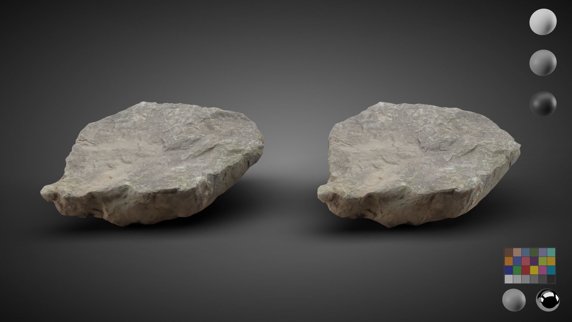 9 Scan Stones Low-poly 3D model_11