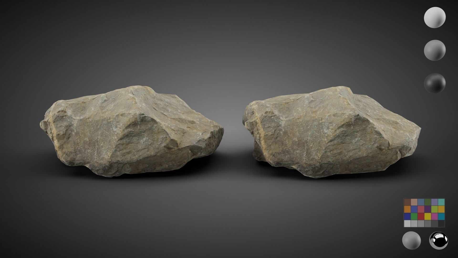 9 Scan Stones Low-poly 3D model_15