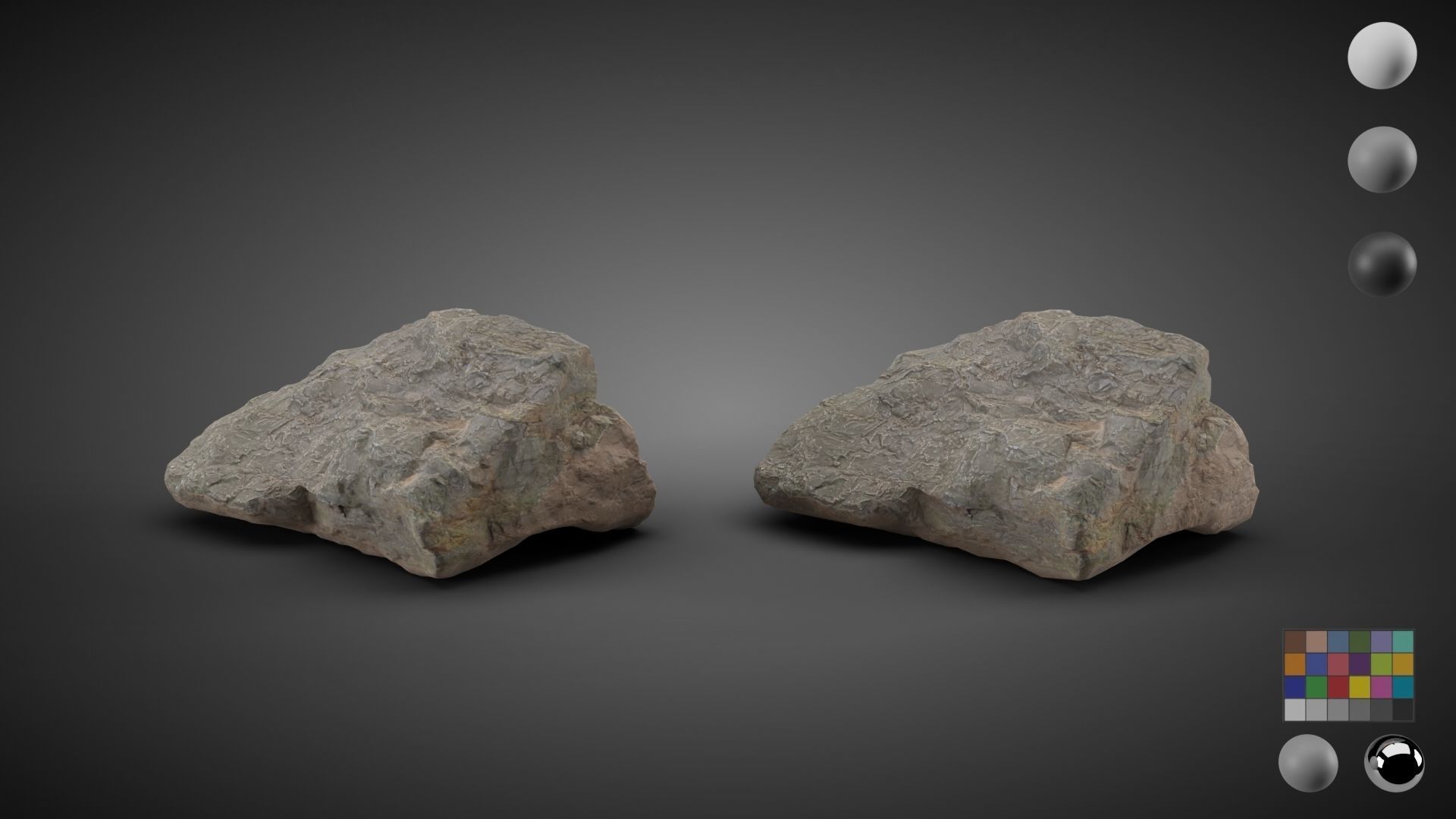 9 Scan Stones Low-poly 3D model_12