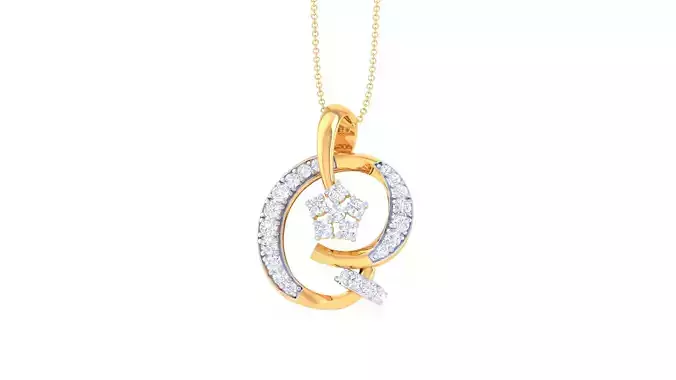 Women Pendant 3dm STL OBJ FBX Renders Details