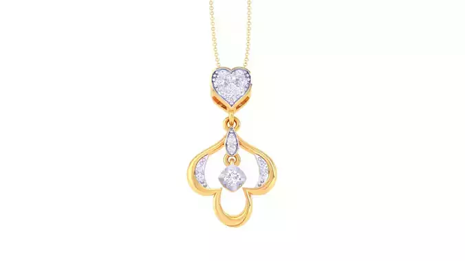 Women Pendant 3dm STL OBJ FBX Renders Details