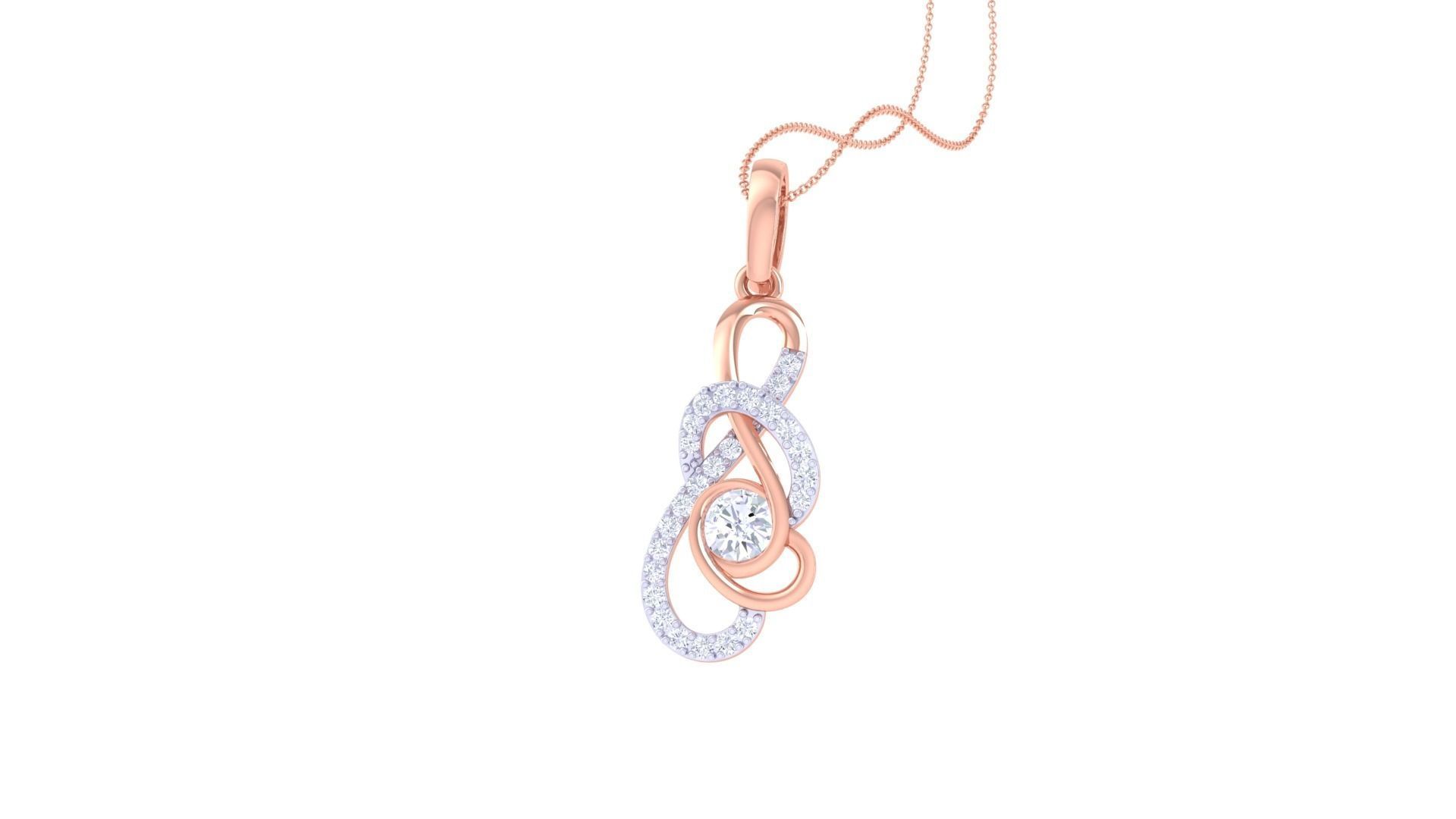 Women Pendant 3dm STL OBJ FBX Renders Details 3D print model_1