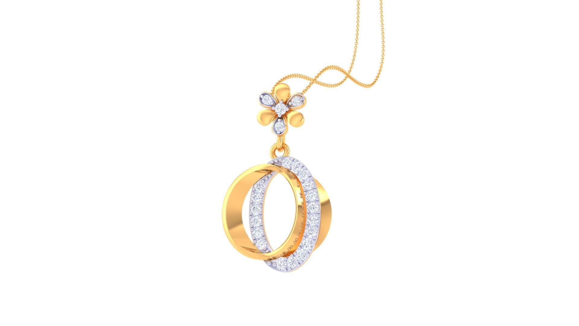 Women Pendant 3dm STL OBJ FBX Renders Details 3D print model_3