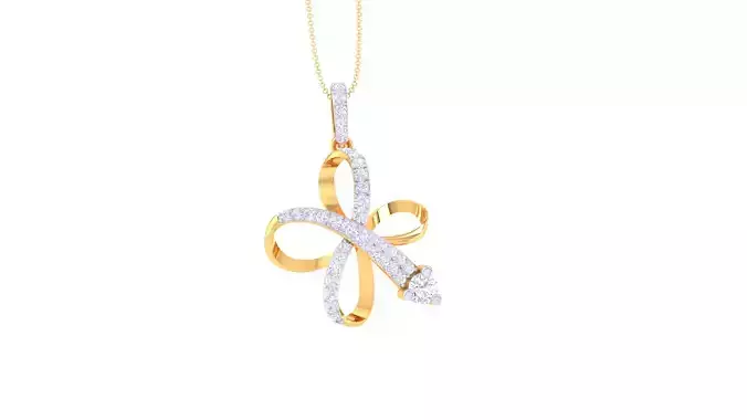 Women Pendant 3dm STL OBJ FBX Renders Details