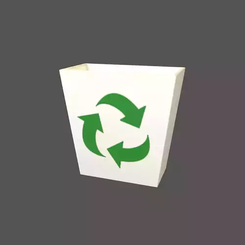 Windows 98 System Rubbish Bin Icon v1 001 Low-poly 3D model
