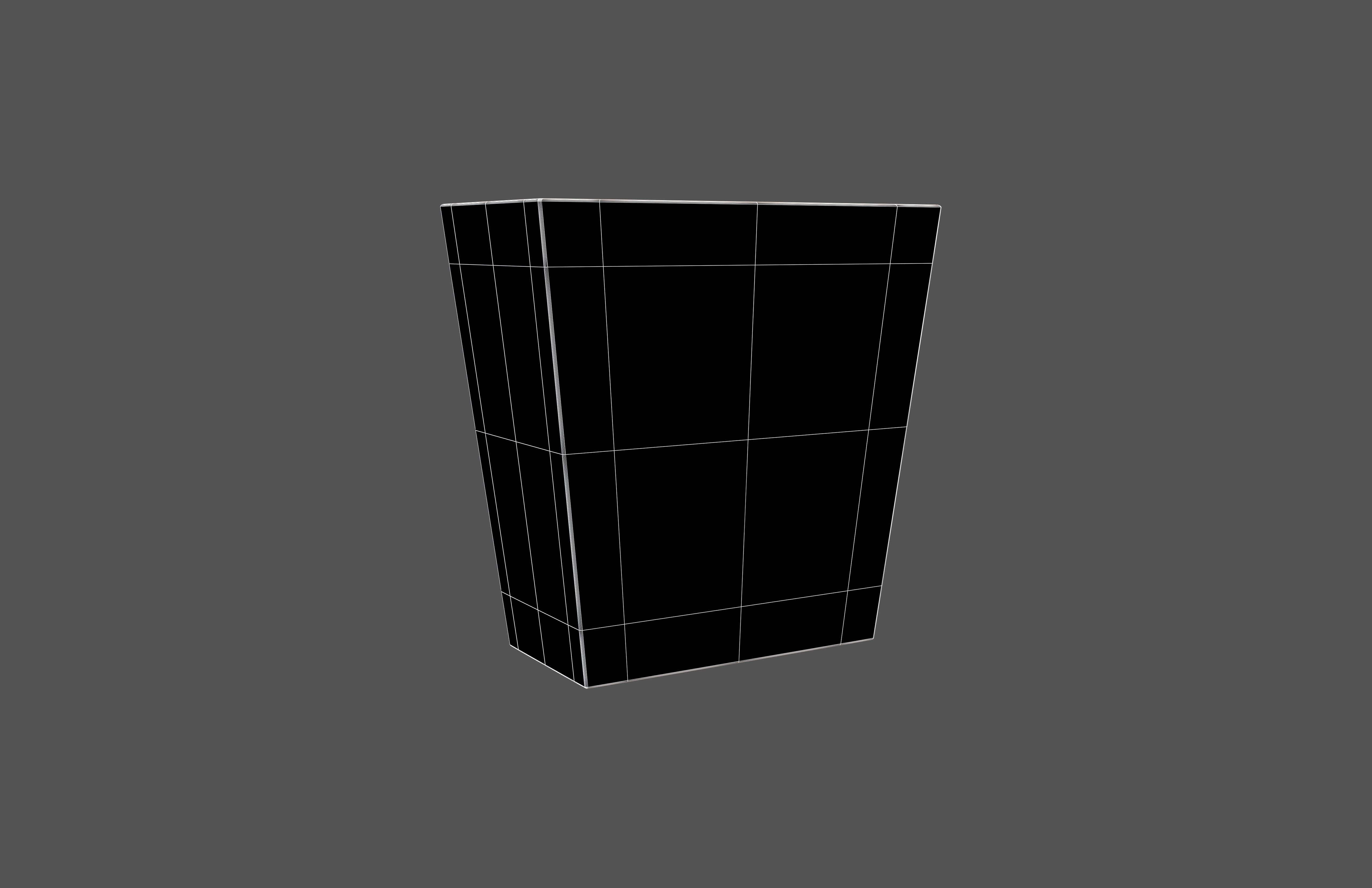 Windows 98 System Rubbish Bin Icon v1 001 Low-poly 3D model_5