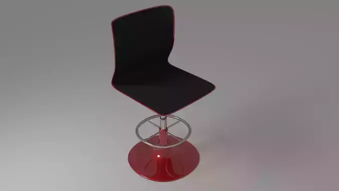 Red bar stool 