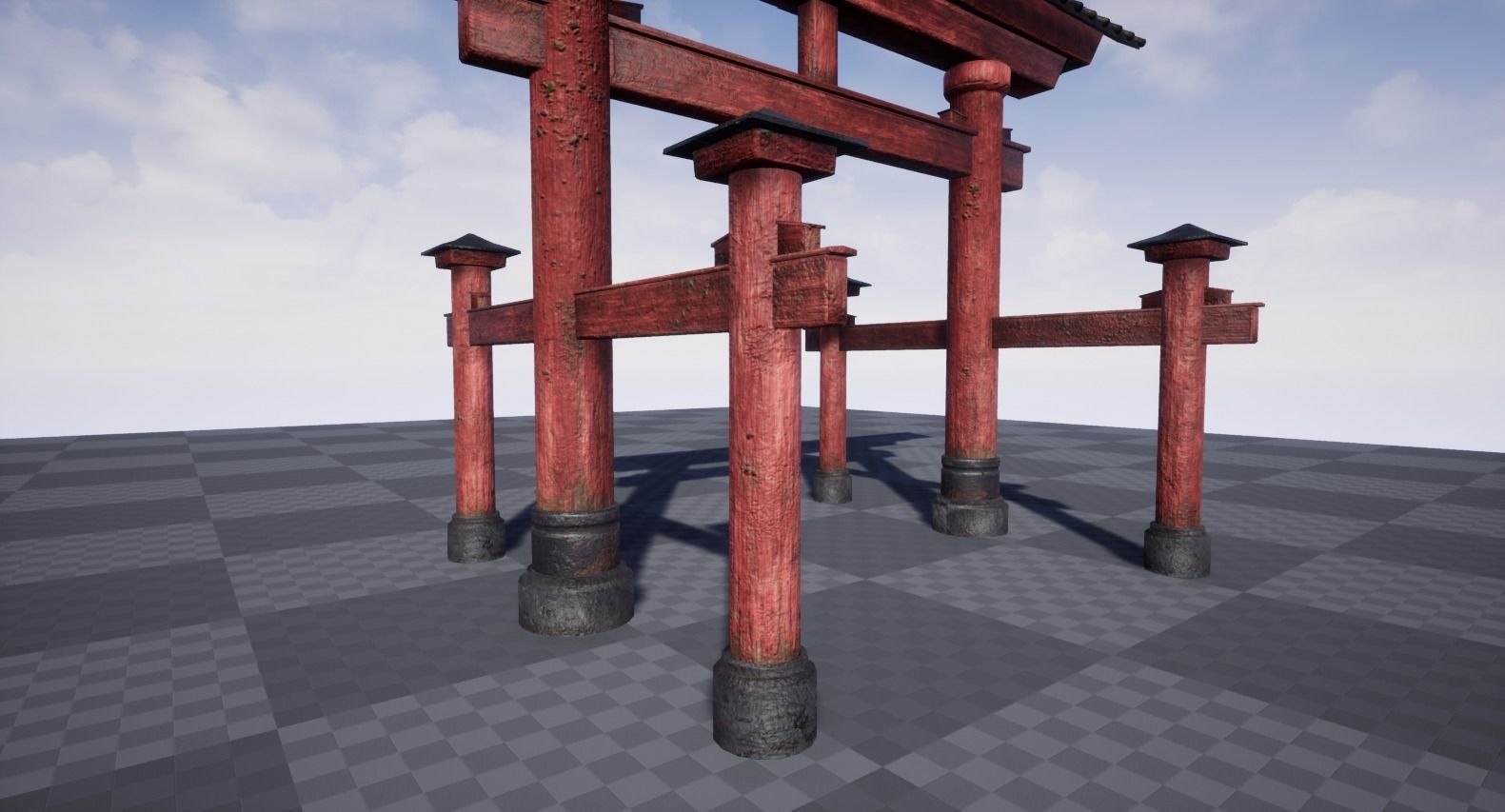Torii Gates Low-poly 3D model_12