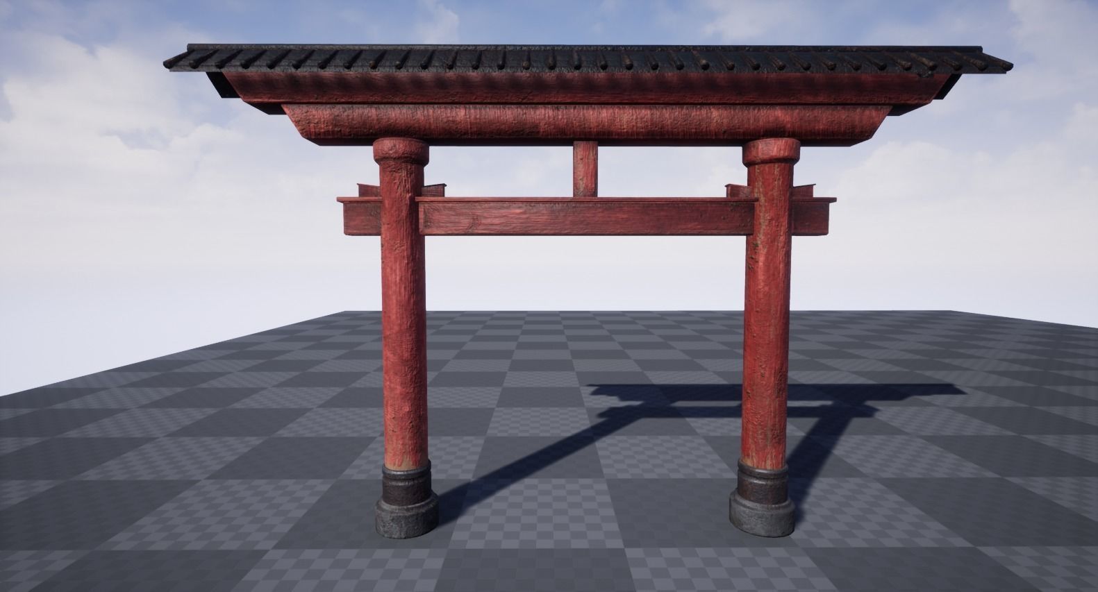 Torii Gates Low-poly 3D model_6