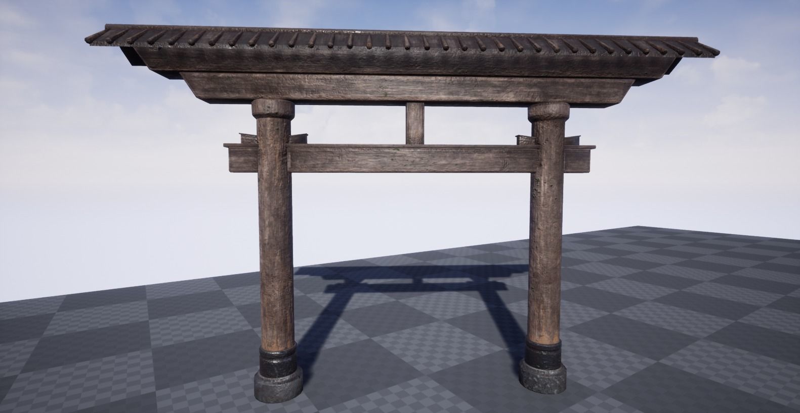 Torii Gates Low-poly 3D model_14